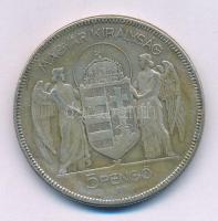 1930. 5P Ag &quot;Horthy jobbra&quot; T:F patina
Adamo P8