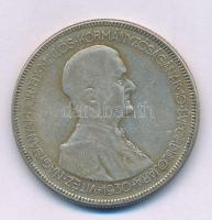 1930. 5P Ag "Horthy jobbra" T:F patina Adamo P8