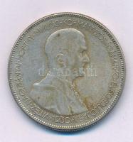 1930. 5P Ag "Horthy jobbra" T:F patina Adamo P8