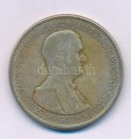 1930. 5P Ag "Horthy jobbra" T:F patina Adamo P8