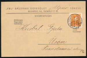 1934 A M. Kir. Áll. Felsőépítő Ipariskola "Ybl" Bajtársi Egyesületének "Alpár" t...