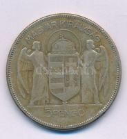 1930. 5P Ag "Horthy jobbra" T:F patina, ph.
Adamo P8