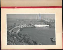 1967 Vízerőmű átadásáról (?) készült album 4 db fotóval, 12x18 cm méretben, nyl-borítóban