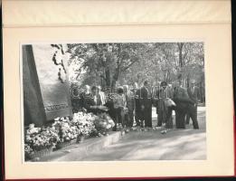 1967 Vízerőmű átadásáról (?) készült album 4 db fotóval, 12x18 cm méretben, nyl-borítóban