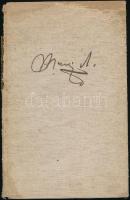 Adolph Menzel: Skizzenbuch 1846. (Facsimile kiadás.) Szerk.: Walter Weidmann. Berlin, [1936], Verlag Gebr. Mann. Kiadói egészvászon-kötés, kissé foltos, sérült borítóval és gerinccel.