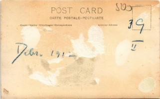 1912 Debrecen, Osztrák-magyar katonák akadályugratás közben, Perczel Dénes (1853-1933) tábornok, a F...