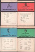 Vegyes személygépkocsi kenési útmutató, 4 db: Volga GAZ-24, Zaporozsec ZAZ-966, ZASTAVA 750, Moszkvics 408, 426, 433, 4 sztl. lev.