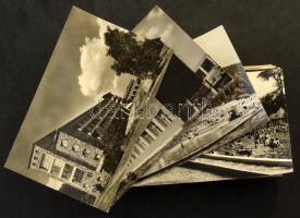 Kb. 100 db MODERN magyar város képeslap az 50-es és 60-as évekből (Képzőművészeti Alap) / Cca. 100 MODERN Hungarian town-view postcards from the 50's and 60's