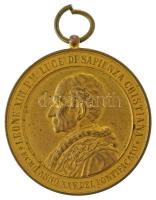 Vatikán 1902. XIII. Leó pontifikátusának 25. évében készült aranyozott bronz emlékérem, szalag nélkül. "LEONE XIII P.M. LUCE DI SAPIENZA CRISTIANA - MCMII ANNO XXV DEL PONTIFICATO / INSCRVTABILI AETERNI PATRIS ARCANVM DIVINAE SAPIENTIAE HVMANVM GENVS IMMORTALE DEI RERVM NOVARVM GRAVES DE COMVNI RE" (47mm) T:XF Vatican 1902. gilded bronze commemorative medal made in the 25th year of the pontificate of Leo XIII, without ribbon. "LEONE XIII P.M. LUCE DI SAPIENZA CRISTIANA - MCMII ANNO XXV DEL PONTIFICATO / INSCRVTABILI AETERNI PATRIS ARCANVM DIVINAE SAPIENTIAE HVMANVM GENVS IMMORTALE DEI RERVM NOVARVM GRAVES DE COMVNI RE" (47mm) C:XF
