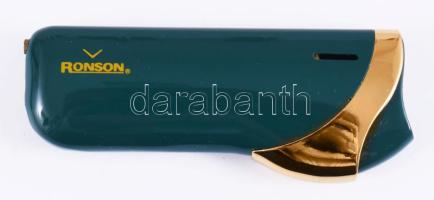 Ronson öngyújtó, díszdobozban, h: 8 cm