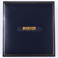 Ronson öngyújtó, díszdobozban, h: 8 cm