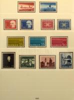 Norvégia gyűjtemény 1925-1988 2 db előnyomott, falcmentes albumban, tokkal