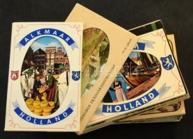 37 db MODERN magyar és külföldi város képeslap + 9 db leporello és füzet / 37 modern Hungarian and other town-view postcards + 9 booklets and leporellos