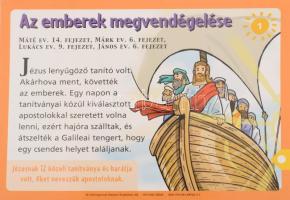3 db Játékos Biblia füzet: Jézus születése, Az emberek megvendégelése, Noé bárkája, kettő bontatlan ...