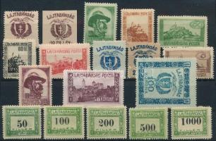 Nyugat-Magyarország VII. 1921 19 db bélyeg Bodor vizsgálójellel