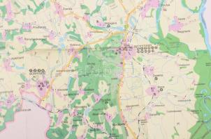 5 db magyar megyetérkép: Csongrád, Győr-Sopron, Tolna, Vas megye + Békés megye úthálózati térkép, sé...