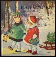 Karácsony Régi Képeslapokon. Terra - Kossuth Nyomda. 1986. - Nagy alakú album rengeteg színes képpel / Christmas postcard album with many colorful pictures