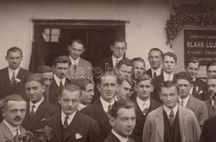 1927 Országos M. F. SZ. Diákkongresszusa, Rimaszombat, 1927. IX./16., fotó kartonon, Foto Winter Rim...