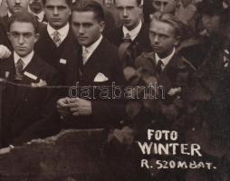 1927 Országos M. F. SZ. Diákkongresszusa, Rimaszombat, 1927. IX./16., fotó kartonon, Foto Winter Rim...