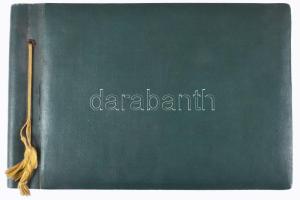 cca 1930-1950 Fotóalbum családi, kirándulási, valamint repülős témájú képekkel, összesen 54 db berag...