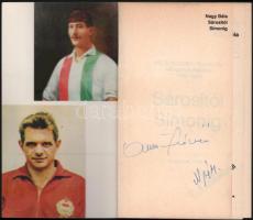 Nagy Béla: Sárositól Simonig. Fél évszázad fradistái válogatott mezben. A szerző és Albert Flórián a...