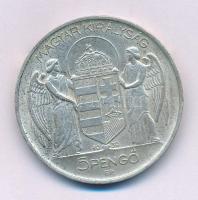 1939. 5P Ag "Horthy balra" T:AU patina Adamo P8.2