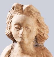 Iványi Ónozó Lajos: allegorikus nőalak. 1941. Terrakotta, jelzett, m: 35 cm