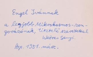 Weöres Sándor: A fogak tornáca. Első kiadás! A szerző, Weöres Sándor (1913-1989) Kossuth- és Baumgar...