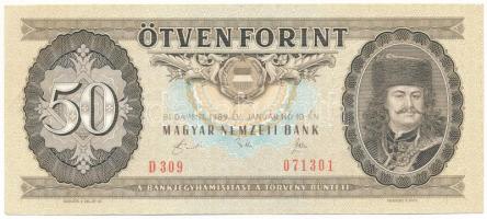 1989. 50Ft "D 309 071301" T:XF sarokhajtások Adamo F25