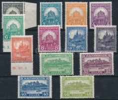 1926-1928 Pengő-fillér 13 klf bélyeg