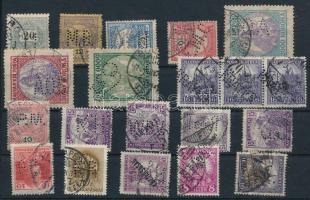 20 db céglyukasztásos bélyeg