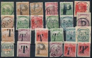 1918 24 db szükségportó bélyeg