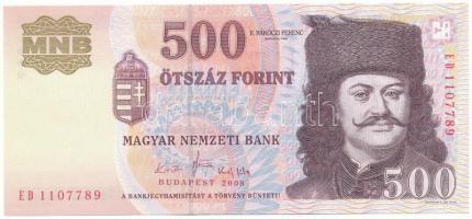 2008. 500Ft "ED 1107789" T:UNC Adamo F54G3