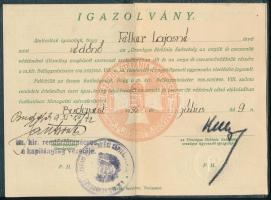 1935 Bp., Az Országos Stefánia Szövetség fényképes igazolványa