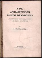 Bogyay Tamás: A jáki apátsági templom és Szent Jakab-kápolna. (Művészettörténeti összefoglalás és ve...