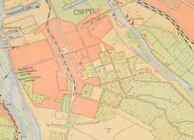 2 db vízisporttérkép: A Duna Budapesttől Sztálinvárosig, sérülésekkel, 40x112 cm + A Duna Esztergomt...