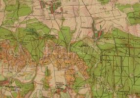 1939 Balaton, két részből álló térkép, kiadja a Keresztény Főiskolai Hallgatók "Centrum" F...