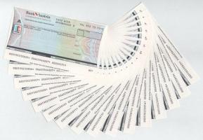 Ausztria 1990 k. 16db kitöltetlen, sorszámkövető "Bank Austria" banki csekk T:UNC,AU Austria cca 1990. 16pcs unfilled "Bank Austria" bank cheque with consecutive serials C:UNC,AU