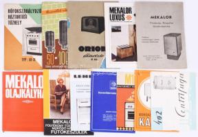 Műszaki cikkek használati utasításai, pl. Hajdu mosógép, Bordás kályha, Hajdu centrifuga, forróvíz-tárolók, stb.