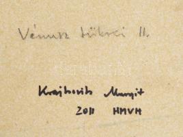 Krajtsovits Margit (1936): Vénusz születése Samottos kerámia falidísz, égetett magastüzü mázzal. Jel...