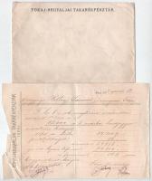 Német Birodalom 1910. 1000M (12x) nagyrészt sorszámkövetők + 1922. kézzel írott pénzváltói dokumentá...