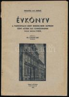 Évkönyve a Pannonhalmi Szent Benedek-Rend Soproni Szent Asztrik Kat. Gimnáziumának 1942/43. iskolai évéről. Sopron, 1943, Királyi Nyomda, 1 t.+80+1 p. Kiadói papírkötés, sérült gerinccel.