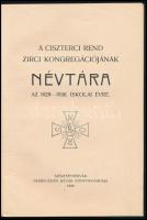 A Ciszterci Rend Zirci Kongregációjának névtára az 1929-1930. iskolai évre. Székesfehérvár, 1929., D...