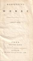 Klopstock, Friedrich Gottlieb: 
Klopstocks Werke: Oden. Erster-Zweyter Band. [Egybekötve].
[Lipcse...
