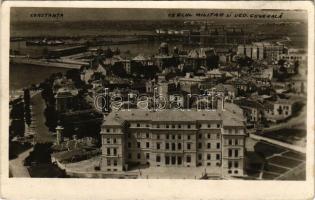 Constanta, Konstanca; Cercul militar si ved. generala / view, military barrack. photo (pinmarks)