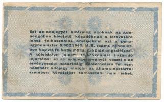 1946. 10.000.000AP fehér papíron T:F,VG
Adamo P54