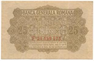 Románia / Német megszállás 1917. 25b "F 21556173" T:F szép papír Romania / German occupation 1917. 25 Bani "F 21556173" C:F fine paper Krause P#M1