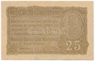 Románia / Német megszállás 1917. 25b "F 21556173" T:F szép papír
Romania / German occupat...