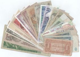 Vegyes 20db-os külföldi bankjegytétel T:UNC-VG Mixed, 20pcs foreign banknote lot C:UNC-VG