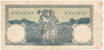 Románia 1946. 100.000L "K/3 0930754" T:F
Romania 1946. 100.000 Lei "K/3 0930754"...
